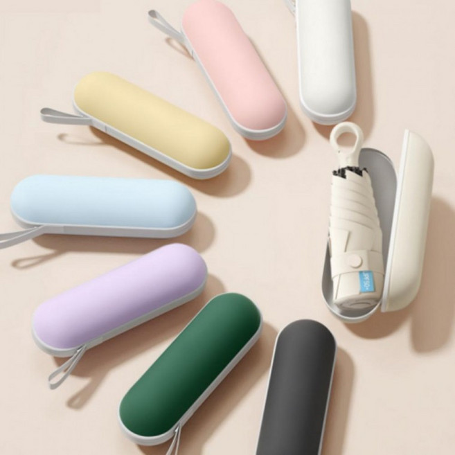 고리형 손잡이 수동 5단 미니 양우산 우양산 우산 양산