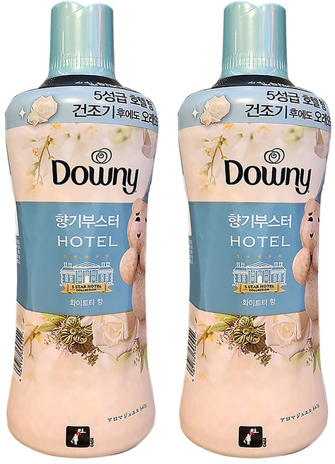 다우니 향기부스터 호텔 화이트티향, 2개, 840g