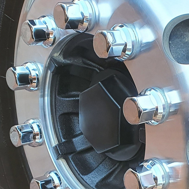 대형차 휠캡 휠너트캡 대형 트럭 버스 휠볼트캡 크롬 플라스틱, 크롬 33mm, 10개