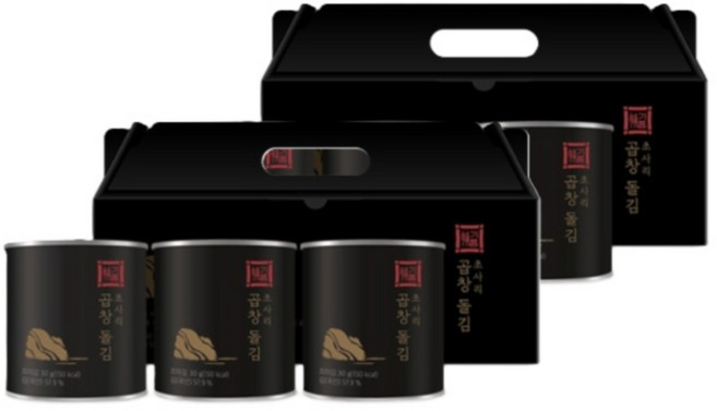 암웨이 정기품 초사리 곱창 돌김 90g (3개입) x 2개