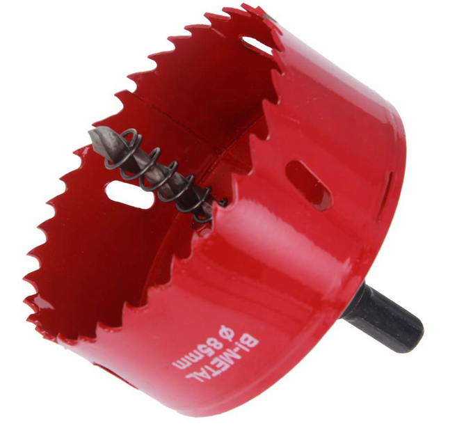 하이스 바이메탈 홀쏘 85mm 아바포함 원형 컷팅 목재 철판 석고 pvc 플라스틱 금속 목공 홀소 홀커터 홀컷터 홀캇타, 85 mm, 1개