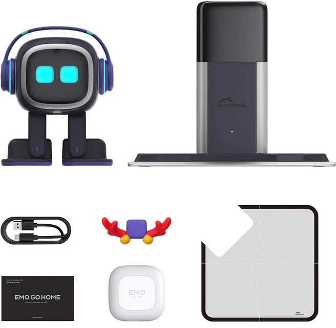 EMO 로봇 이모 고홈 챗GPT 연동 AI 미니 반려 로봇 (EMO 또는 EMO GO HOME 모델 옵션선택)