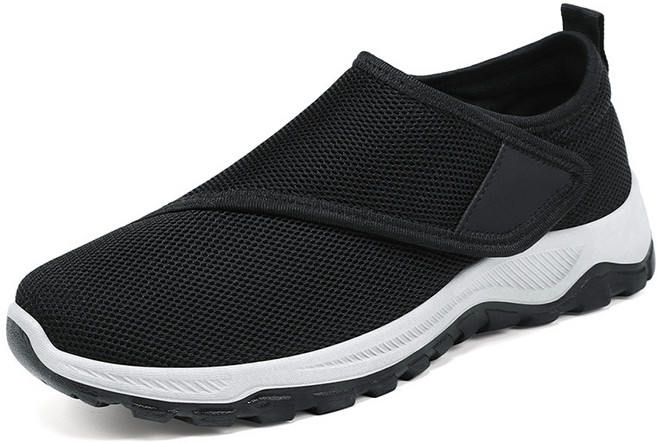 남녀공용 슬립온 편한 운동화 단화 니트 발편한 찍찍이 논슬립