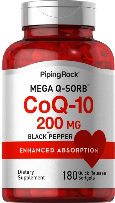파이핑락 코큐10 200mg 소프트젤, 180정, 1개 - 쿠팡