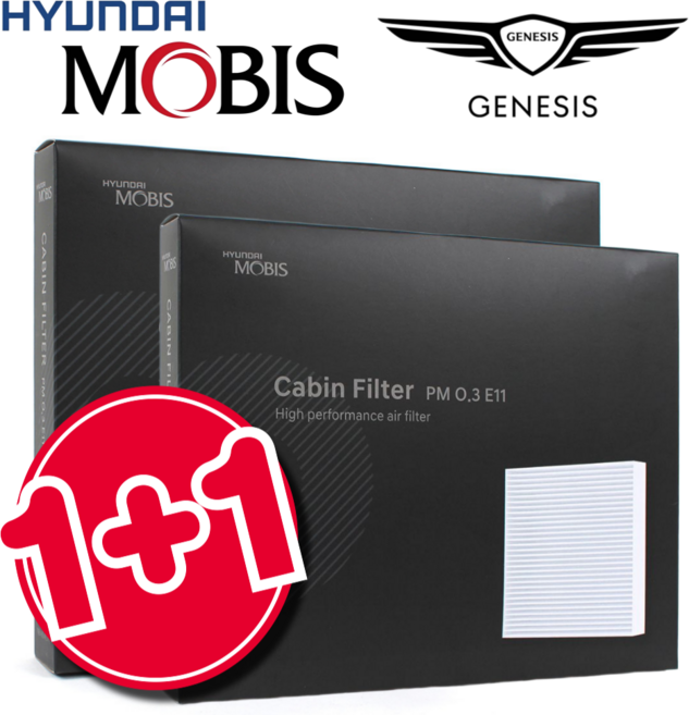 현대모비스 E11 자동차 에어컨 히터 필터, 2개, 현대 펠리세이드 LX2 18년~ No13