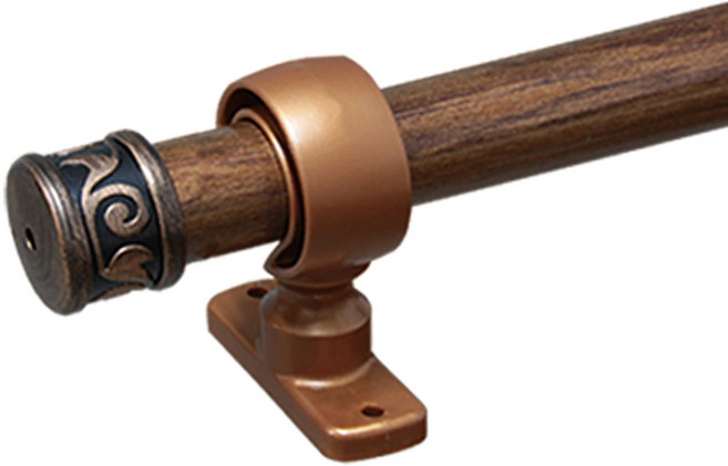 한국레일갤럭시 25mm 원형 커튼봉 커텐봉, 황동