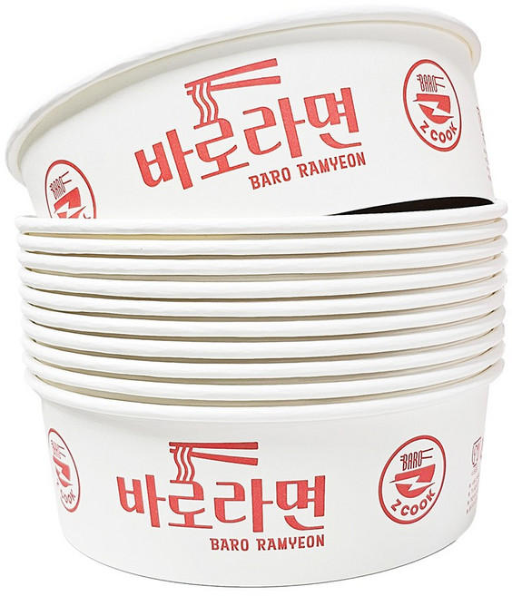 라면조리기_전용용기 (바로라면 원형용기 100개 포장)