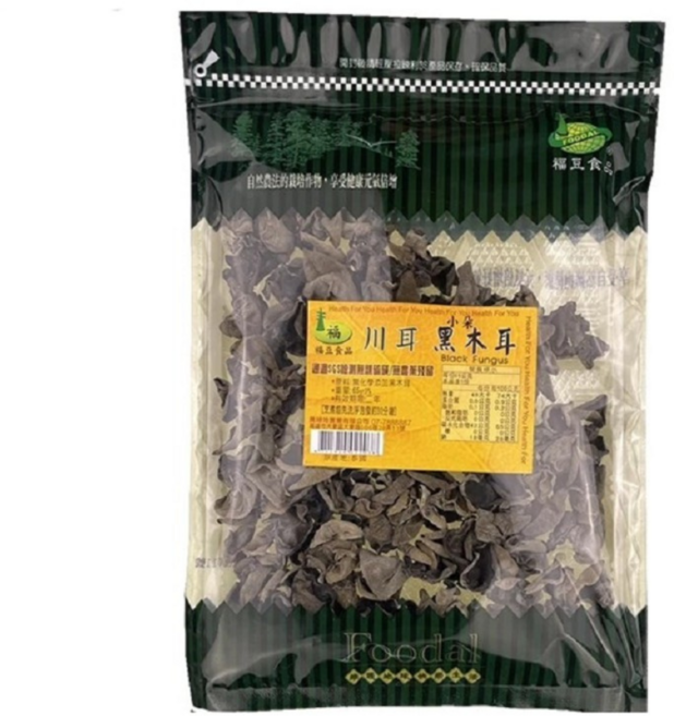 福豆食品 川耳黑木耳 小朵, 1個, 65g