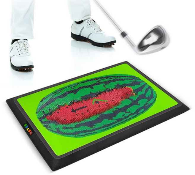 호밍사이 골프 궤적 타격 매트 임팩트향상 스윙궤적 골프 연습 매트, green, 1개