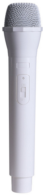 코스프레 파티 소품용 마이크 흰색, 1개, 화이트색상