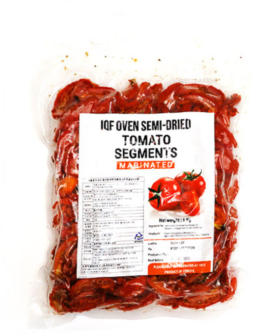 냉동 오븐 세미 드라이 마리네이티드 반건조 건조 말린 토마토 1kg [아이스박스포함], 1개