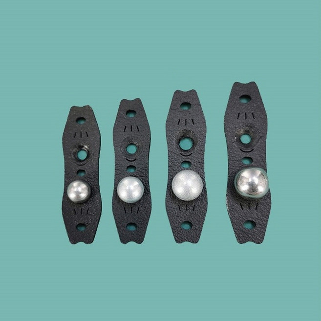 전문가용 새총 세라믹 쇠 구슬 고무줄 강구홀 파우치, 1개, 4-강구홀-9.5-10mm