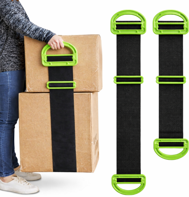 하임리프 무거운 박스 가구 들어올리는 운반 벨트 이삿짐 리프팅 스트랩, 2개