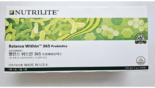 뉴트리라이트 밸런스 위드인 365 프로바이오틱스 유산균, 1.5g, 90개 - 쿠팡