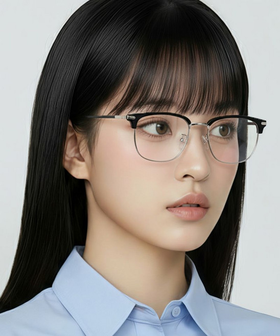RECLOW 리끌로우 RC TR B202 블랙 SILVER 안경