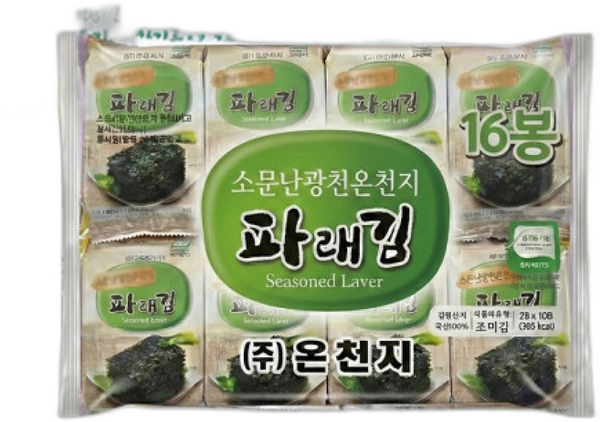광천 파래김 도시락김 대용량 업소 식당용 김 행사중, 1개, 4g