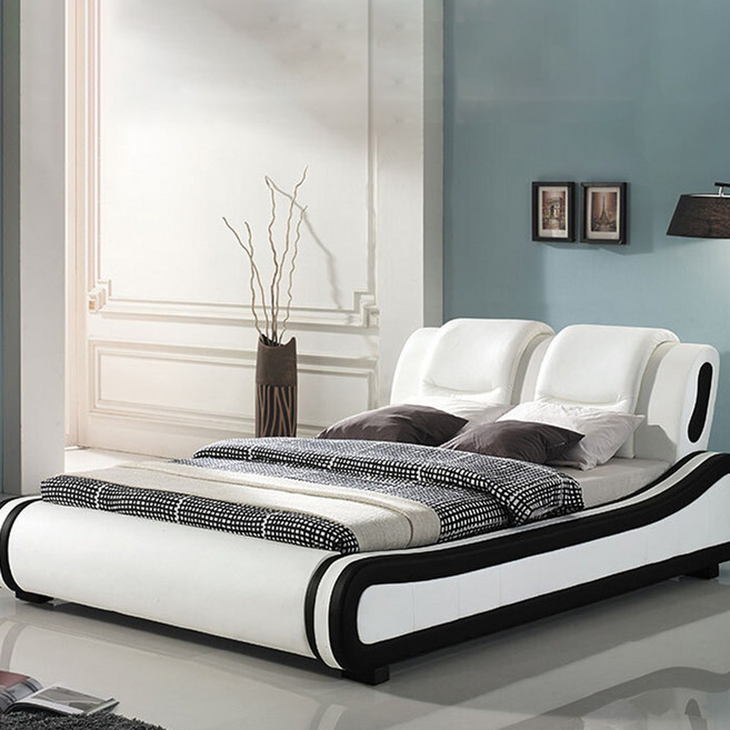 하포스 PU 비건가죽 호텔형 침대 프레임 + 매트리스 세트 지정일설치, PU58(화이트) 9존독립 화이트(CL볼라텍스)