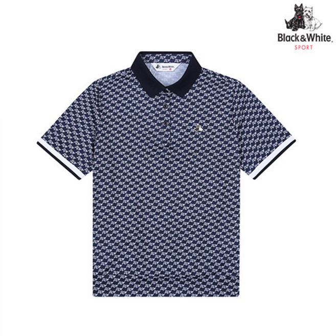 블랙앤화이트 여성 프린트 티셔츠 9236LCPP_NAVY 607669