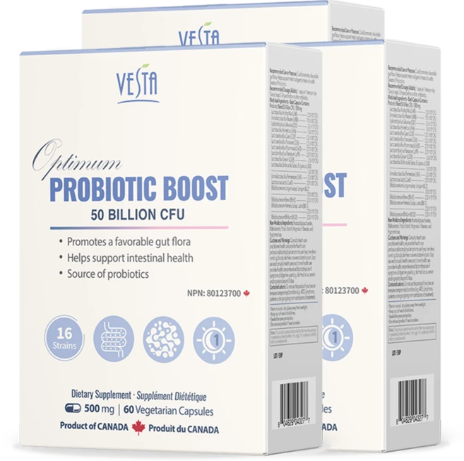 [캐나다본사 빠른직구] 베스타 프로바이오틱스 500억 CFU 고함량 유산균 60캡슐 2개월분 보장균수 500억, 3박스, 60정 - 쿠팡