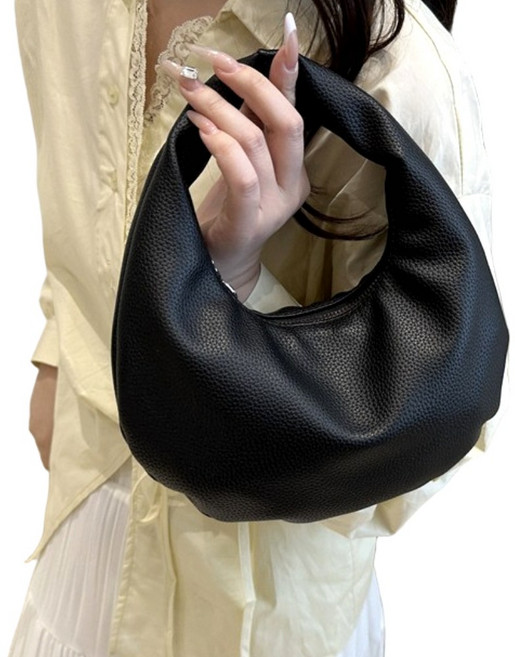 제르논 심플 모던한 반달 토트백 데일리백