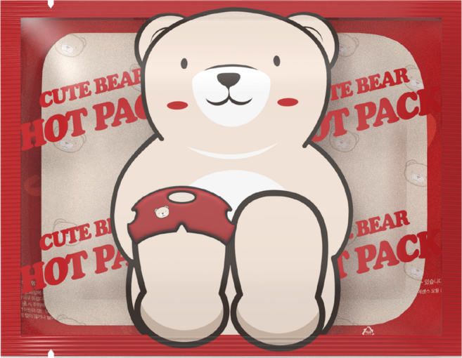 곰도리 케어플러스+ 무릎 온열패치 핫팩 발열 찜질기 찜질팩 마사지, 20개