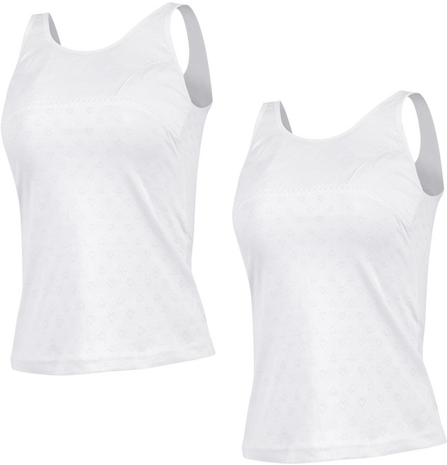 크리비아 필굿웨어 주니어 하트패턴 브라런닝 2p CLG2S6620