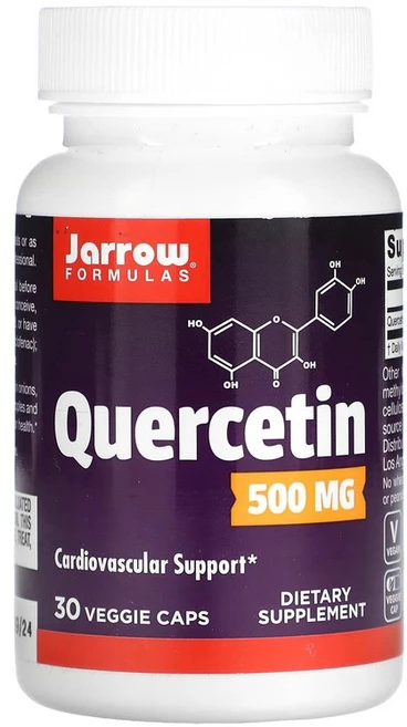 자로우포뮬러스 퀘르세틴 500 mg 30 베지캡슐, 30정, 1개 - 쿠팡