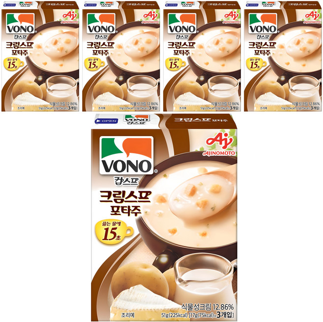 보노 크림스프 포타주, 51g, 5개