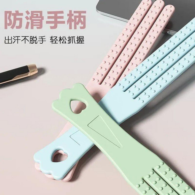 經絡拍打器 硅膠軟戒尺 敲打棒頸椎按摩捶背神器, 1個, 藍色, 藍色