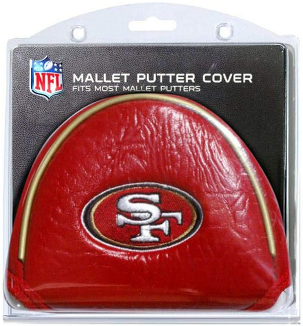 Team Golf NFL Green Bay Packers 골프 말렛 퍼터 커버 골프 클럽 말렛 퍼터 헤드커버 대부분의 말렛 퍼터에 적합 스코티 카메론 대디 롱 레그 테일, 샌프란시스코 포티나이너스
