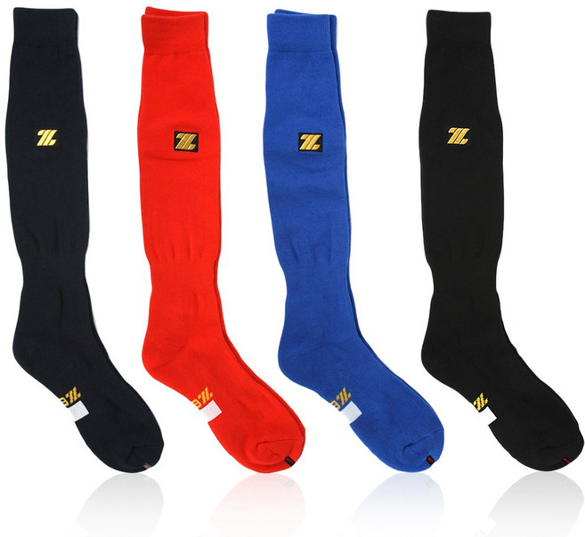 ZETT 장목 야구양말 야구스타킹 뒤틀림방지, 성인용-블랙, 1개