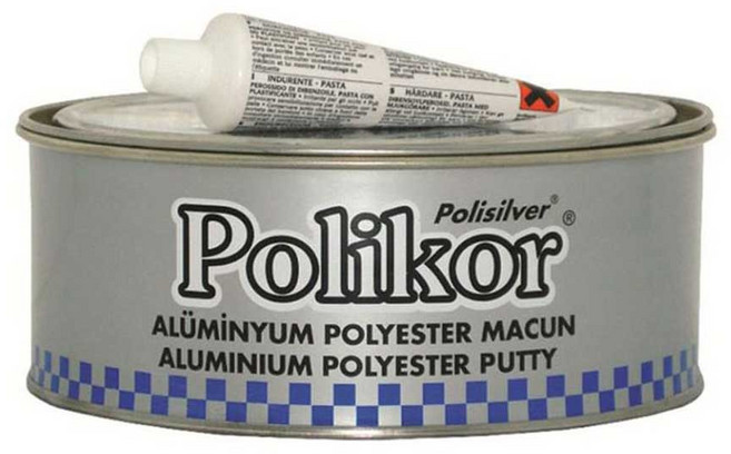 폴리코 알루미늄 퍼티 2kg 빠데 경화제 자동차 북원, 1개