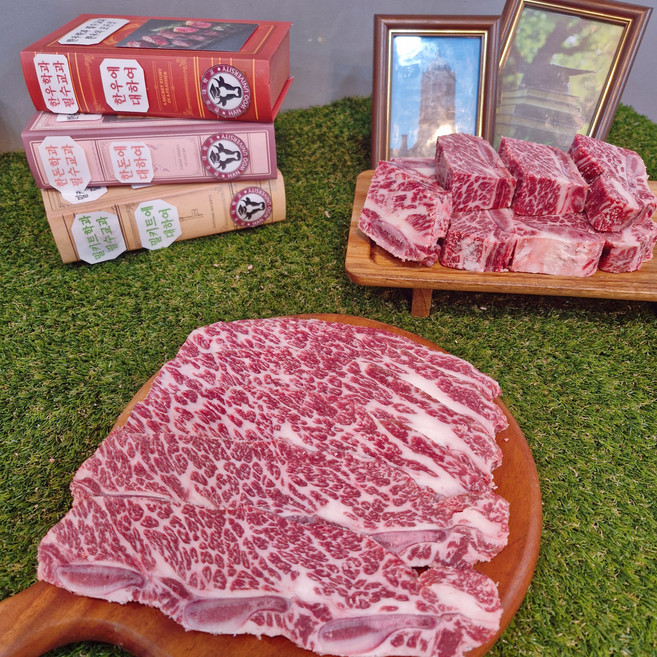 한우대학 엄선한 미국산 탑초이스 cab 블랙앵거스 LA갈비 1kg 지방완벽 제거 소갈비 찜갈비, 구이용1kg, 1개