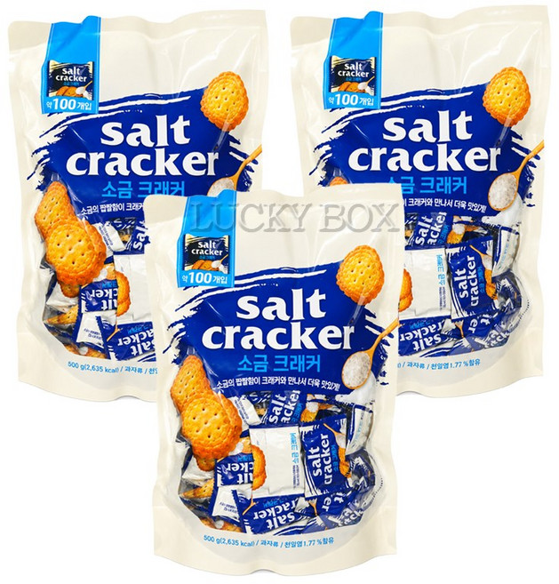 소금 크래커, 500g, 3개