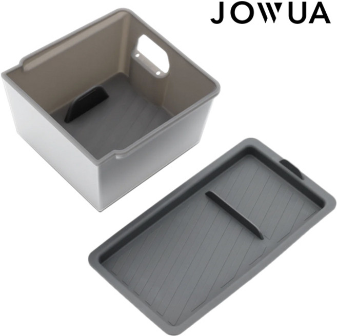 JOWUA 테슬라 모델3(24+)/모델Y(25+) 주니퍼 하이랜드 센터콘솔 암레스트트레이 콘솔박스 팔걸이 정리함, 그레이, 1개, JW085_암레스트트레이