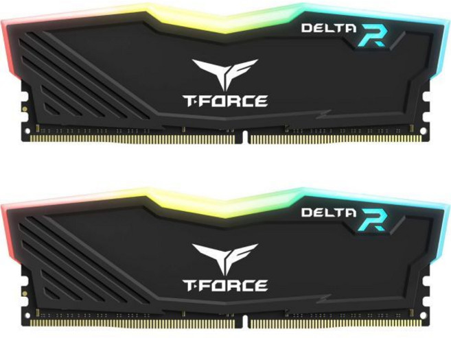 TEAMGROUP TForce Delta RGB DDR4 16GB 2x8GB 3200MHz PC425600 CL16 데스크탑 메모리 모듈 램 블랙 TF3D416G3200HC16, 16GB(2x8GB)_DDR4 3200MHz 16-18