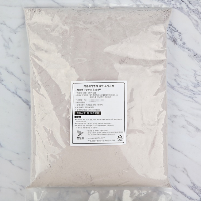 햇방아 흑미가루 제빵용, 1개, 4kg