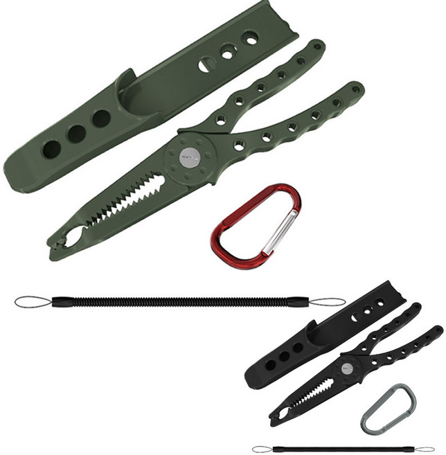 듀라맥스 낚시집게 생선집게 낚시 물고기 피쉬그립 립그립, 블랙, 1개