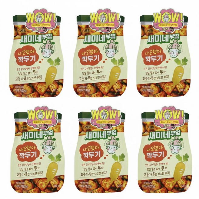 새미네부엌 깍두기양념 120g 4개, 6개