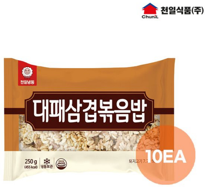[천일식품] 대패삼겹볶음밥250g 10봉, 10개, 250g
