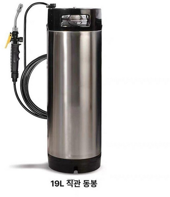 썬팅필름 분무기 스프레이 농약 케그통 세차 분사기, 1개, 19L 탱크+분무기 1세트