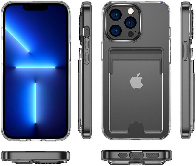 아이수트 크리스탈 더블 카드 수납 휴대폰 케이스