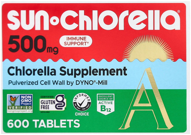 Sun Chlorella 클로렐라 500mg 600정 Chlorella (썬 클로렐라), 1개