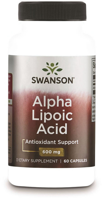Swanson 斯旺森 α-硫辛酸膠囊 600mg, 60顆, 1罐