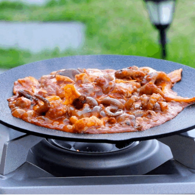 800도씨 캠핑 아리수 그리들 고기불판 코팅팬, 아리수 일반 그리들 M