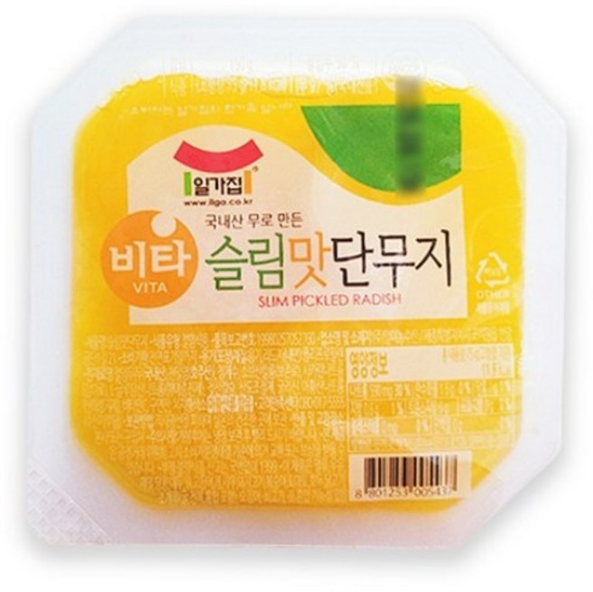 일가집 슬림 맛단무지, 20개, 150g