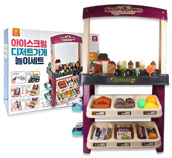 우토 아이스크림 디저트가게 놀이세트, 1개