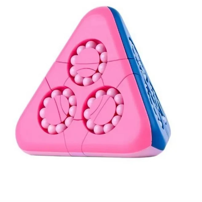 매직 빈 큐브 손가락 자이로 회전 안티 스트레스 완화 지능 개발 감압 Fidget 장난감 성인 어린이 선물, 15 As shown, 1개