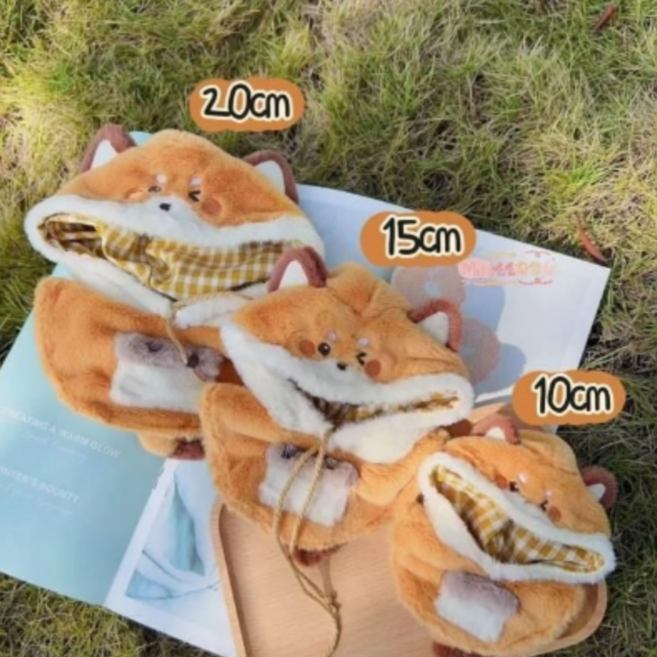 티니숲속 10cm 15cm 20cm인형옷 동물 망토 무속성 솜인형, 폭스, 1개