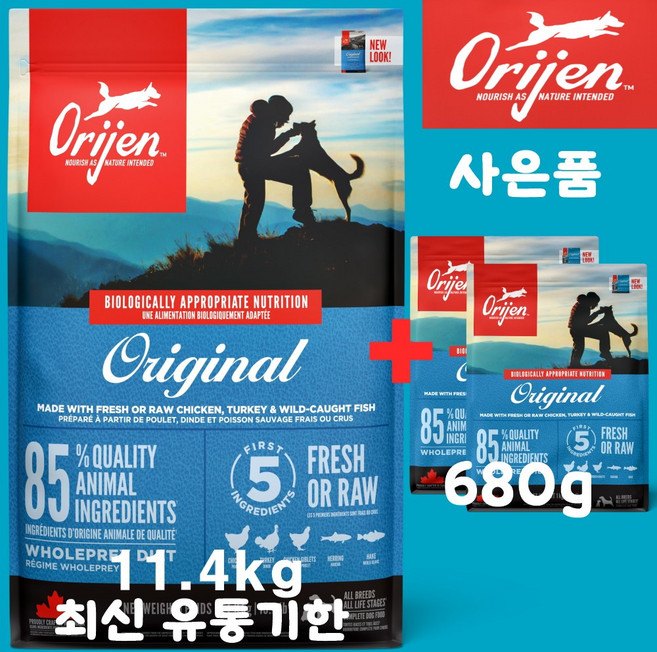 오리젠 오리지날 독 [견성상사 단독 사은품 증정 판매자 확인필수], 11.4kg, 1개, 오리지널 독